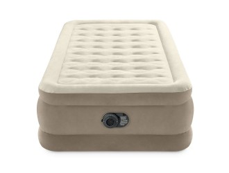 Pat gonflabil Twin Ultra Plush cu pompa incorporata, 99x191x46 cm, max. 136 kg, Intex (64426)