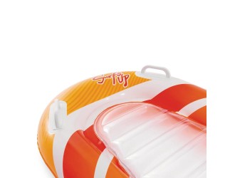 Pluta gonflabila Surf's Up cu manere, 84x79 cm, max. 40 kg, 6+ ani, portocaliu, Intex (58172)