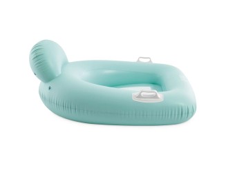 Intex Fotoliu gonflabil pentru apa cu spatar si manere, 114x107 cm, max. 100 kg, cod 56801, verde-menta