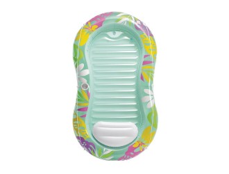 Intex Saltea gonflabila tip sezlong, cu perna, Tropical Oasis, 206x122 cm, max. 100 kg, cod 57803, verde menta