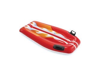 Pluta gonflabila Joy Rider cu manere, 112x62 cm, max. 40 kg, Rosu, 6+ ani, Intex 58165