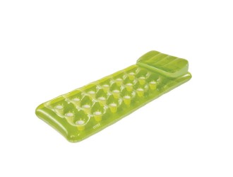 Saltea gonflabila pentru apa cu perna, 188x71 cm, max. 100 kg, Verde, Intex 58890