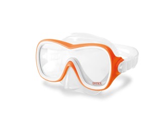 Masca de inot Wave Rider, protectie UV, 8 ani+, Portocaliu,  Intex 55978