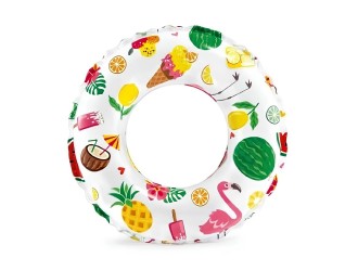 Colac gonflabil de inot, 61 cm, Delicii estivale, 6-10 ani, Intex 59241