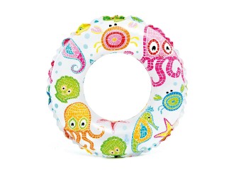 Colac gonflabil de inot 61 cm, Animale marine, 6-10 ani, Intex 59241