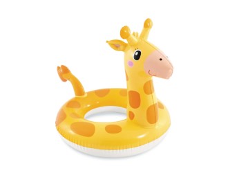 Colac gonflabil de inot cu design animal, Girafa, 3-6 ani, Intex 59221
