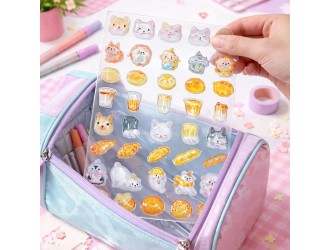 Stickere 3D - Mix dragalas Tiki Wiki seria Crystal 