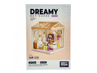 Set de constructie Mini House – seria Interior Mini Baie cu lumina