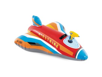 Pluta gonflabila Avion cu pistol cu apa, 117x104 cm, max. 40 kg, 3+ ani, rosie, Intex 57531