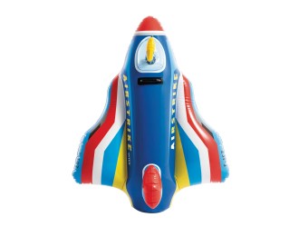 Pluta gonflabila Avion cu pistol cu apa, 117x104 cm, max. 40 kg, 3+ ani, albastra, Intex 57531