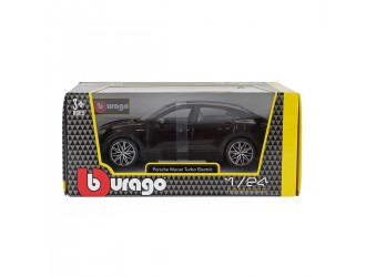 Macheta auto Porsche Macan 4 Electric (negru, 1:24) Bburago
