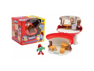 Casa Strumfilor The Smurfs: Papa Smurf House, set de joaca cu figurina si accesorii, 3+ 18755