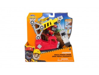 Set masinuta cu macara Rubble & Crew Charger Mega Power Crane + figurina 07161