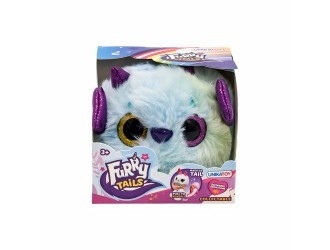 Jucarie interactiva de plus cu sunete FURRY TAILS, Monstru turcoaz