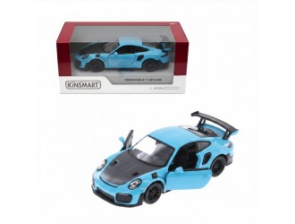 Macheta auto metalica Kinsmart Porsche 911 GT3 RS Albastru, Scara 1:36