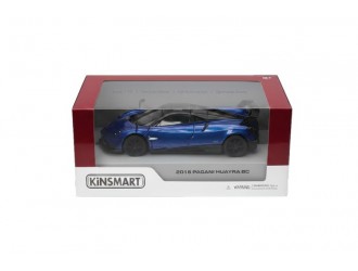 Macheta auto metalica Kinsmart Pagani Huayra BC2016 Albastru, Scara 1:36