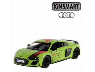 Macheta auto metalica Kinsmart Audi R8 Coupe Verde, Scara 1:36
