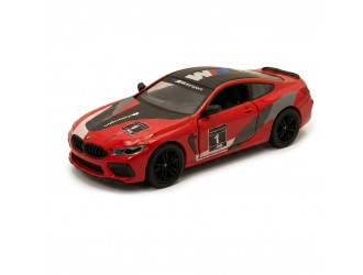 Macheta auto metalica Kinsmart BMW M8 Competition Coupe Rosu, Scara 1:36