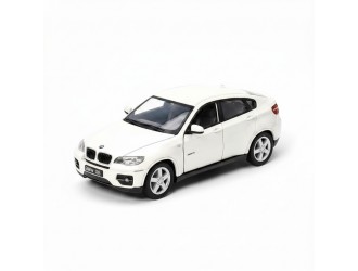 Macheta auto metalica Kinsmart BMW X6 Alb, Scara 1:36