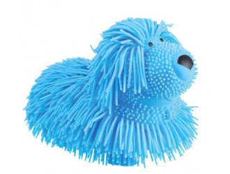 Jucarie antistres squishy catel cu lumina Unikatoy SQUIZI, caine albastru, 25589