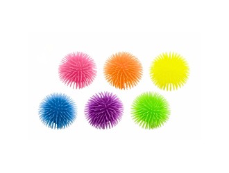 Minge antistres puffer 7 cm cu lumini Unikatoy 25708, Roz