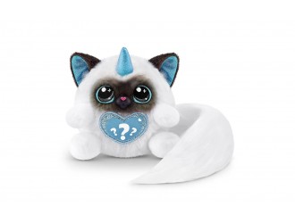 Jucarie de plus surpriza Rainbocorns Kittycorn Dolly S9, coada roz, de colectie, 3+ 03354