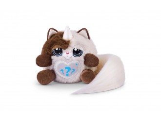 Jucarie de plus surpriza Rainbocorns Kittycorn Nia S9, coada crem, de colectie, 3+ 03354