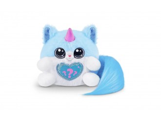 Jucarie de plus surpriza Rainbocorns Kittycorn Cleo S9, coada alba, de colectie, 3+ 03354