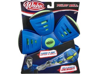 Minge frisbee transformabila copii Phlatball Classic, joc outdoor, albastra
