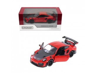 Macheta auto metalica Kinsmart Porsche 911 GT3 RS Rosu, Scara 1:36