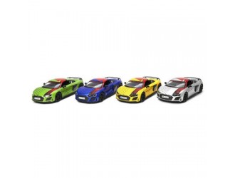 Macheta auto metalica Kinsmart Audi R8 Coupe Galben, Scara 1:36