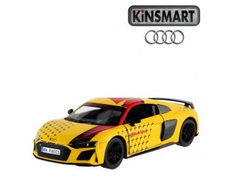 Macheta auto metalica Kinsmart Audi R8 Coupe Galben, Scara 1:36