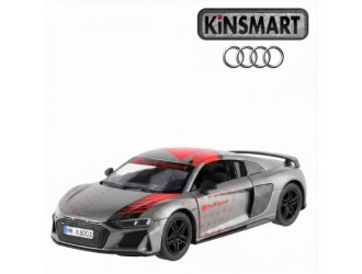 Macheta auto metalica Kinsmart Audi R8 Coupe Gri, Scara 1:36