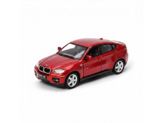 Macheta auto metalica Kinsmart BMW X6 Rosu, Scara 1:36