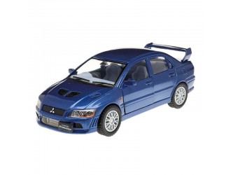 Macheta auto metalica Kinsmart Mitsubishi Lancer Evolution X Albastru, Scara 1:36