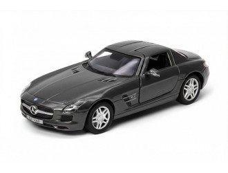 Macheta auto metalica Kinsmart Mercedes-Benz SLS AMG Gri, Scara 1:36