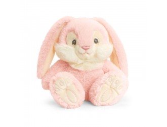 Jucarie de plus Keel Toys Keeleco Patchfoot Rabbits Iepuras Roz 15 cm