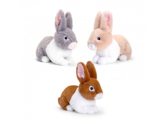 Jucarie de plus Keel Toys Keeleco Bunnies Iepuras Gri 18 cm