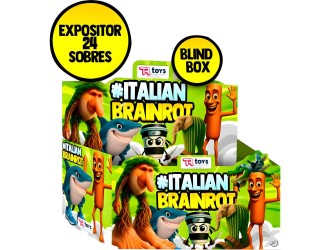 Figurina surpriza Italian Brainrot, Plic cu Personaj Asortat si 3 Carduri de Colectie,  Blind Box, Model Mystery +3 ani
