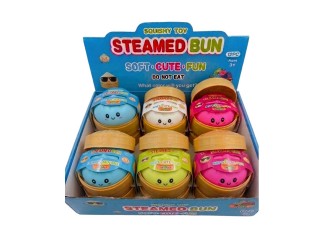 Jucarie Antistres Squishy Bun, Rainbow Dumpling, Common Edition, Cutie Misterioasa,  +3