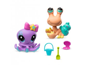 Set cu 2 figurine Animalute Littlest Pet Shop Vanatoarea de comori