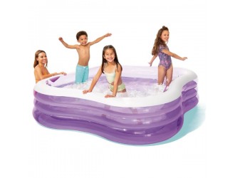 Piscina gonflabila Intex Family Beach Wave, 229x229x56 cm, 1350 L, 6+ ani