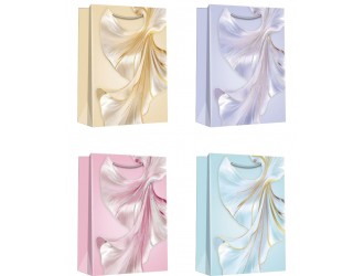 Punga pentru cadou hartie Petala 26x10x32 cm diverse culori, ZJA412580