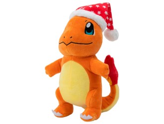 Jucarie de plus Pokemon Jazwares: Christmas Charmander 20 cm