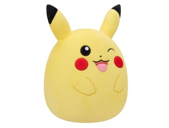 Jucarie de plus Squishmallows Pokemon Pikachu 27 cm, Jazwares
