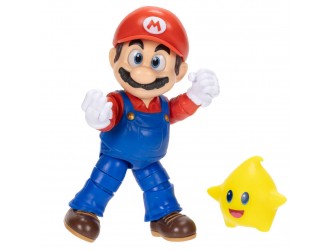 Figurina de colectie Super Mario Bros. Movie Mario, 12,5 cm, Jakks Pacific