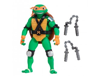 Figurina Mikey cu functie mecanica seria Shell Spin 11,5cm Testoasele Ninja TMNT