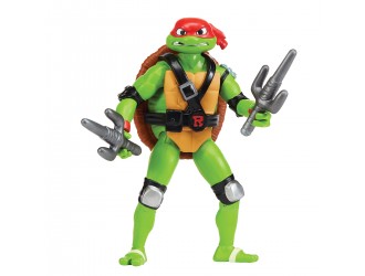 Figurina Raph cu functie mecanica seria Shell Spin 11,5cm Testoasele Ninja TMNT