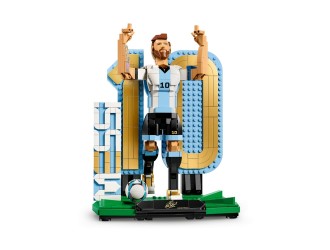 Set Constructie LEGO Art Football Lionel Messi - Soccer Legend 43015, Tablou Decorativ pentru Adulti, Cadou pentru Fani Football