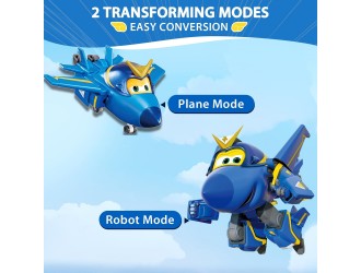 Figurina Transformabila Super Wings Shining Jerome, Avion si Robot, 13 cm